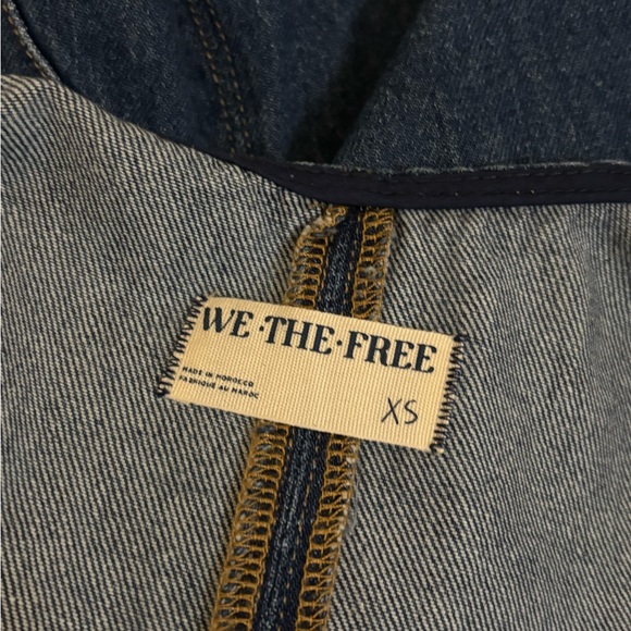 Free People High Roller Denim Overalls - Picture 5 of 6